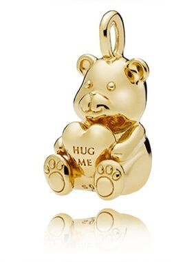 Retired Pandora Shine Theodore Bear Teddy Pendant